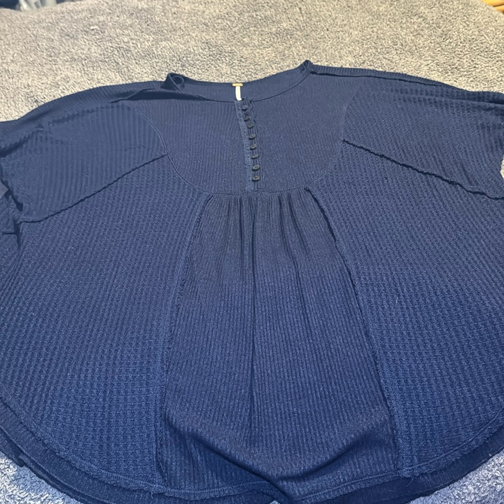 Free people blue tunic size large